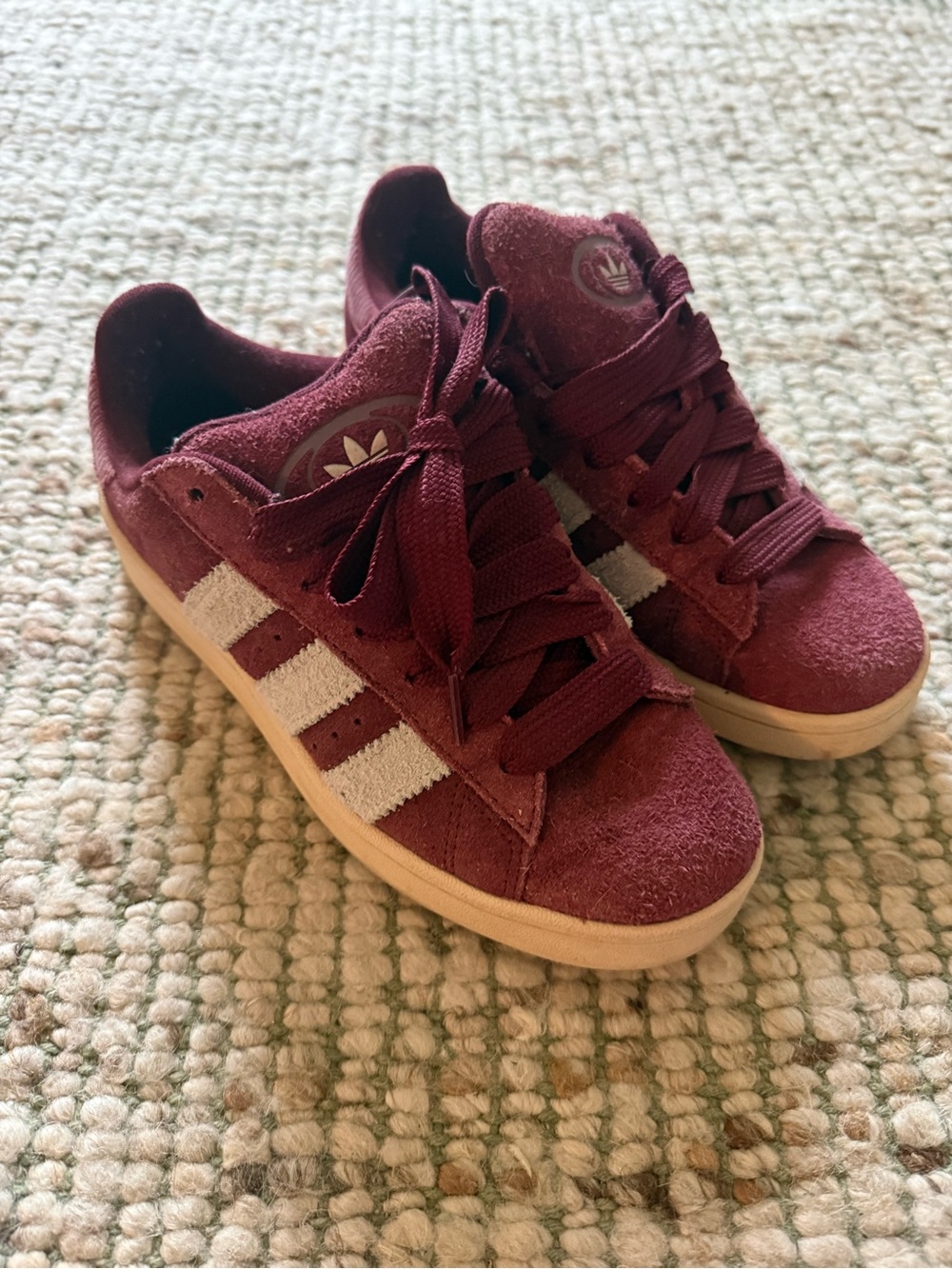 Adidas Campus Sneakers Shadow Red/Off White Size 8